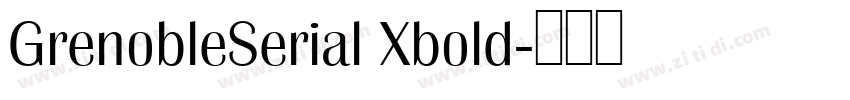 GrenobleSerial Xbold字体转换